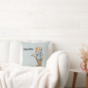 Cojín Decorativo Personalizado inteligente del anciano, curiosa sab