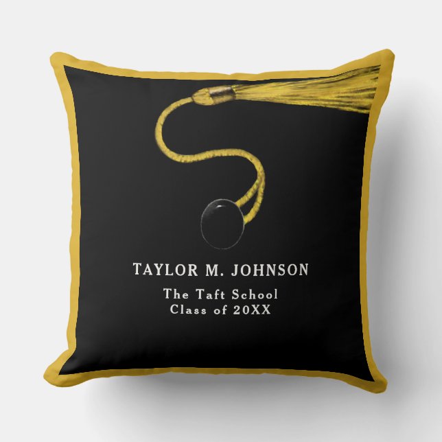 Cojín decorativo personalizado Keepsake de graduac (Anverso)