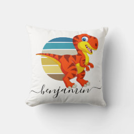 Cojín Decorativo Personalizado lindo Dosaurio personalizado