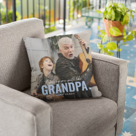 Cojín Decorativo Personalizado lindo foto Keepsake GRANDPA regalo