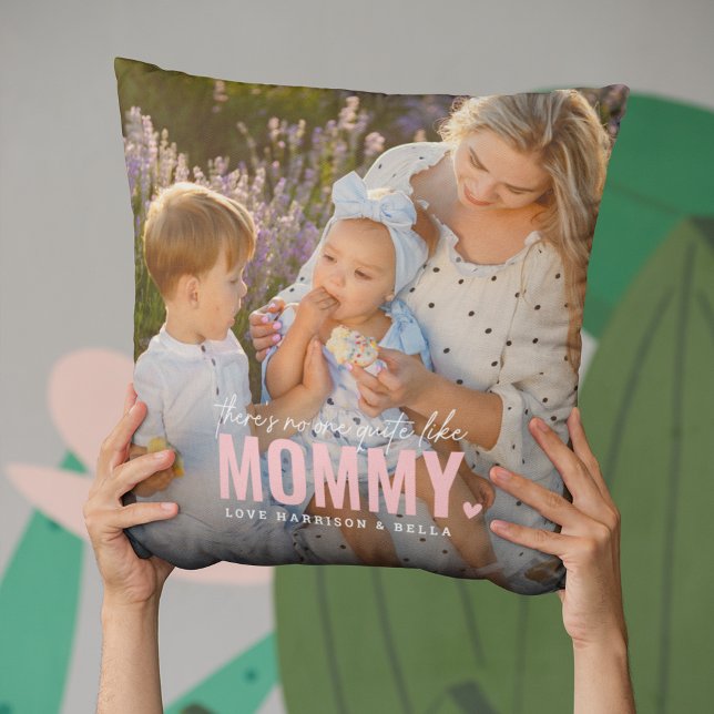 Cojín Decorativo Personalizado lindo foto Keepsake MOMMY regalo (Subido por el creador)