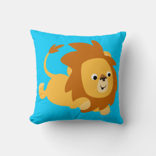 Cojín Decorativo Personalizado lindo Gamboling Lion Pillow