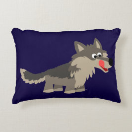 Cojín Decorativo Personalizado lindo Hungry Wolf Accent Pillow