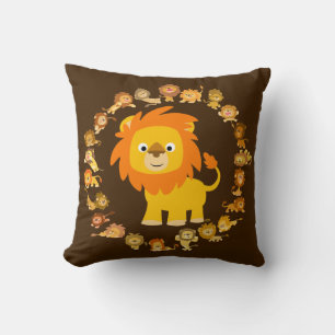 Cojín Decorativo Personalizado lindo Lion Mandala Pillow