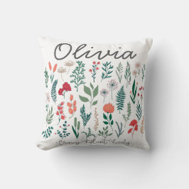 Cojín Decorativo Personalizado loca planta señora amante de las pla