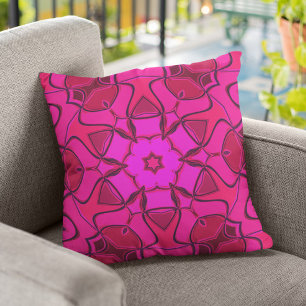 Cojín Decorativo Personalizado Mandala Flor Rosa