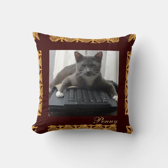 Cojín Decorativo Personalizado mascota Foto (Anverso)