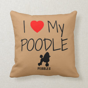 Cojín Decorativo Personalizado me encanta mi caniche