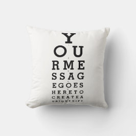 Cojín Decorativo Personalizado Mensaje Divertido Prueba De Vista De