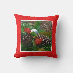 Cojín Decorativo Personalizado MONOGRAM sólido Rojo añadir foto