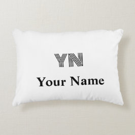 Cojín Decorativo Personalizado Monograma Iniciales Nombre Pilar de