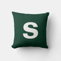 Personalizado Monograma Verde oscuro inicial