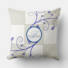 Cojín decorativo personalizado monogramado