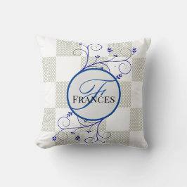 Cojín decorativo personalizado monogramado
