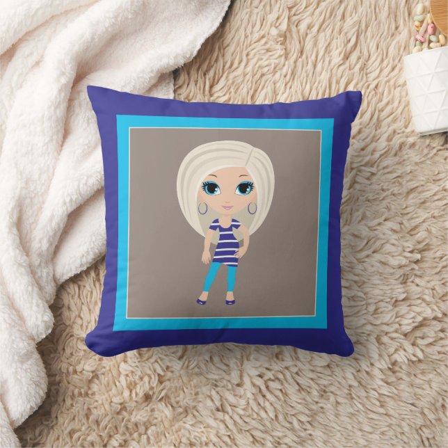 Cojín decorativo personalizado mujer (Manta)