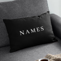 Personalizado negro simple Añadir su nombre elegan
