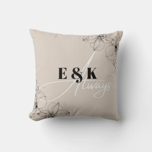Cojín Decorativo Personalizado - Nombres e Iniciales