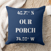 Personalizado Nuestras Coordenadas Porch