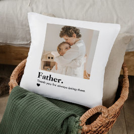 Cojín Decorativo Personalizado Padre Foto Pillow | Regalo de papá p