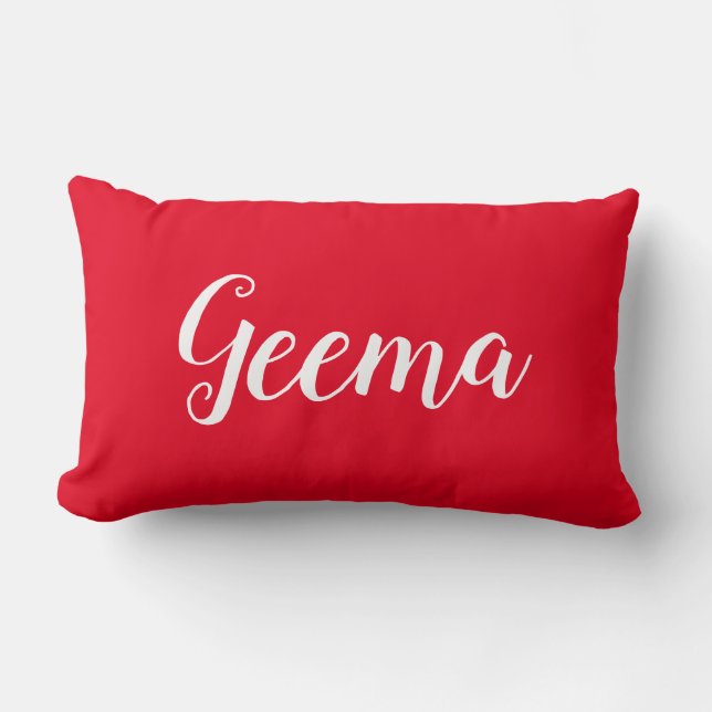 Cojín decorativo personalizado para abuela Geema (Anverso)