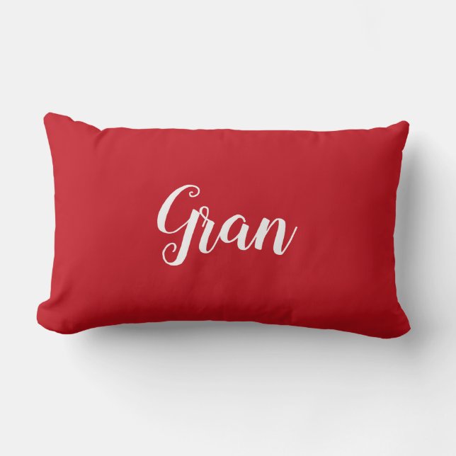 Cojín decorativo personalizado para la abuela Gran (Anverso)