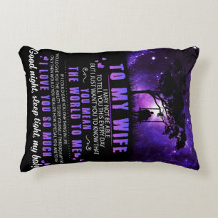 Cojín Decorativo Personalizado para mi esposa, carta de marido en b