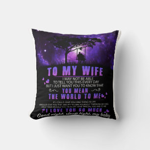 Cojín Decorativo Personalizado para mi esposa, carta del marido