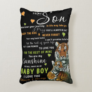 Cojín Decorativo Personalizado Para Mi Hijo De Mamá Amada