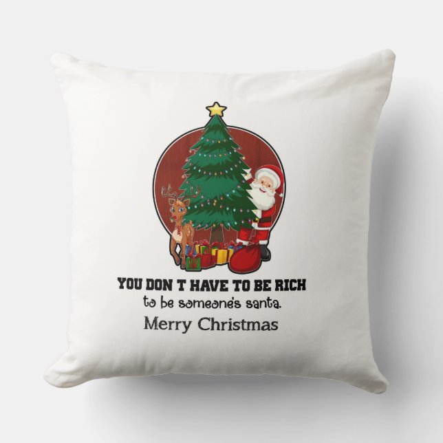 Cojín Decorativo Personalizado para regalos navideños de Navidades (Anverso)