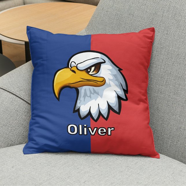 Cojín Decorativo Personalizado patriótico audaz Eagle Personalizado (Subido por el creador)