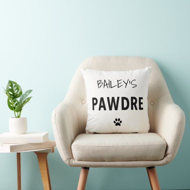 Cojín Decorativo Personalizado Pawdre Typography Dog Dad New Dog (Silla)