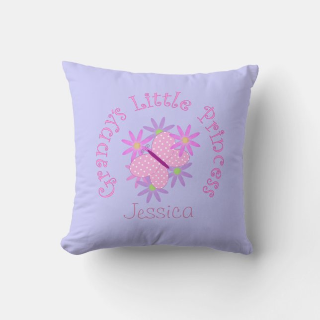 Cojín Decorativo Personalizado: Pequeña princesa de Grannys (Anverso)
