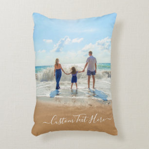 Cojín Decorativo Personalizado personalizado de foto con texto