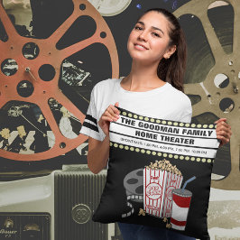 Cojín Decorativo Personalizado personalizado del cine familiar en c