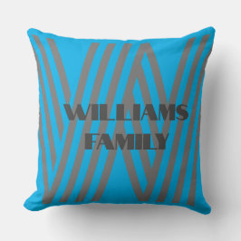 Cojín decorativo personalizado plantilla monograma