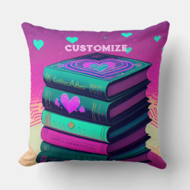 Cojín Decorativo Personalizado Por El Amor De Los Libros