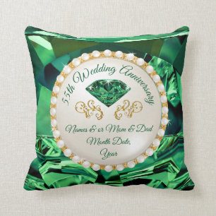 Cojín Decorativo Personalizado, regalos del 55° aniversario del Bod
