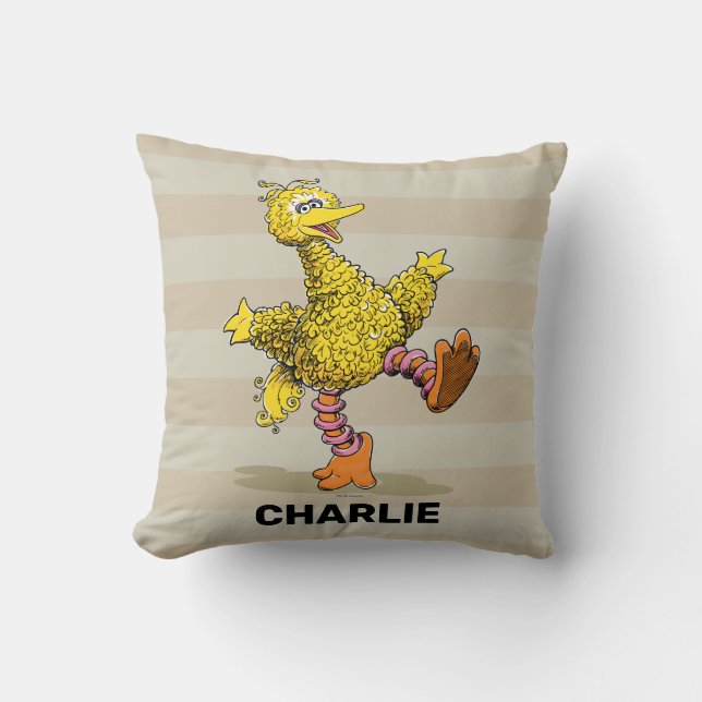 Cojín decorativo Personalizado Retro Art Big Bird (Anverso)