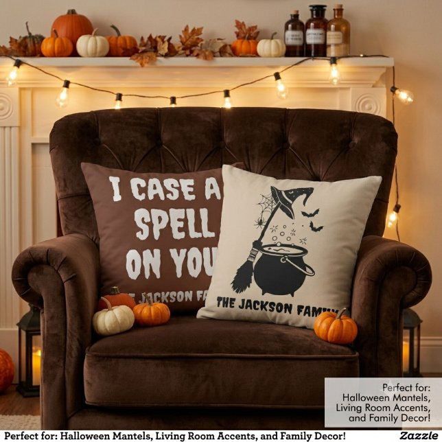 Cojín Decorativo Personalizado Rústico Bruja Halloween  (Subido por el creador)