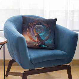 Cojín Decorativo Personalizado Sagittarius Zodiac Fantasy Sun Rótul
