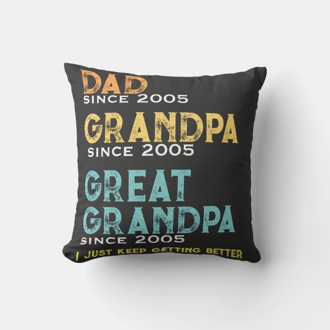 Cojín Decorativo Personalizado Sigo mejorando el regalo para el pad (Anverso)