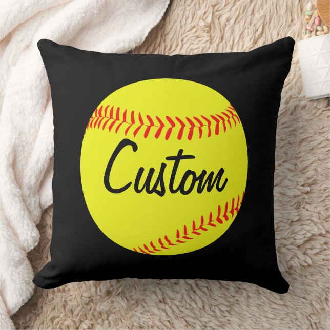 Cojín decorativo personalizado Softball (Manta)