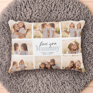 Cojín Decorativo Personalizado Te Ama Collage de fotos de Día de la