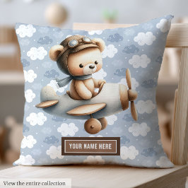 Cojín Decorativo Personalizado Teddy Bear Pillow para niñera