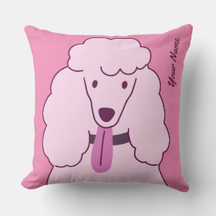 Cojín Decorativo Personalizado Texto Pink Poodle