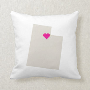 Cojín Decorativo Personalizado Utah State Love Reversible Pillow