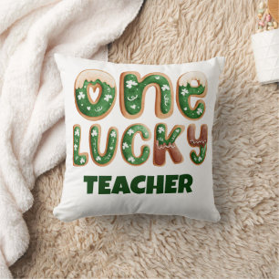 Cojín Decorativo Personalizado Vintage St Patricks Day One Lucky Te
