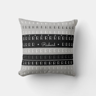 Cojín Decorativo personalizado y elegante con rayas negras