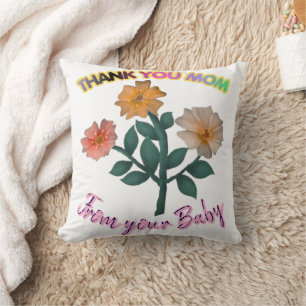 Cojín Decorativo Personalizado y personalizado Agradecimiento Mamá 