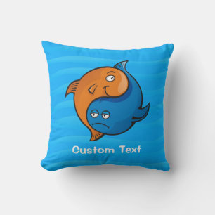 Cojín Decorativo Personalizado Yin Yang Fish